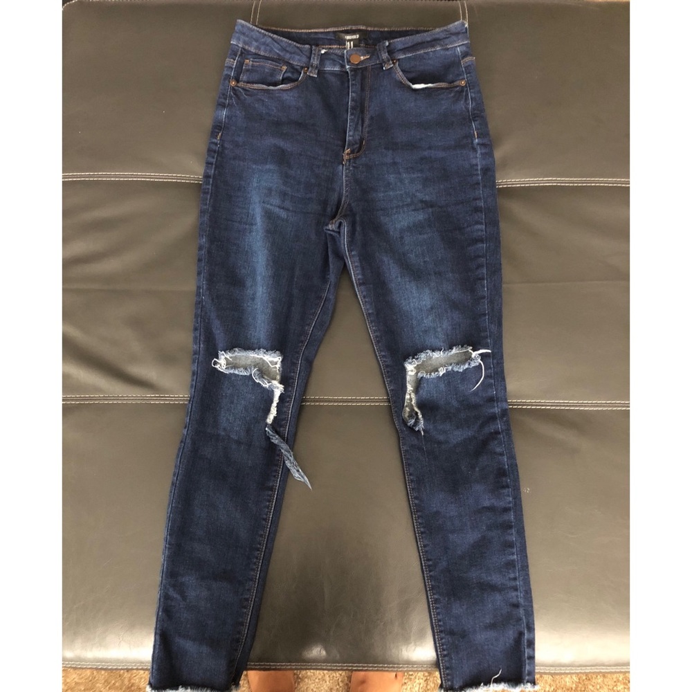 Forever 21 Distressed Denim Jeans